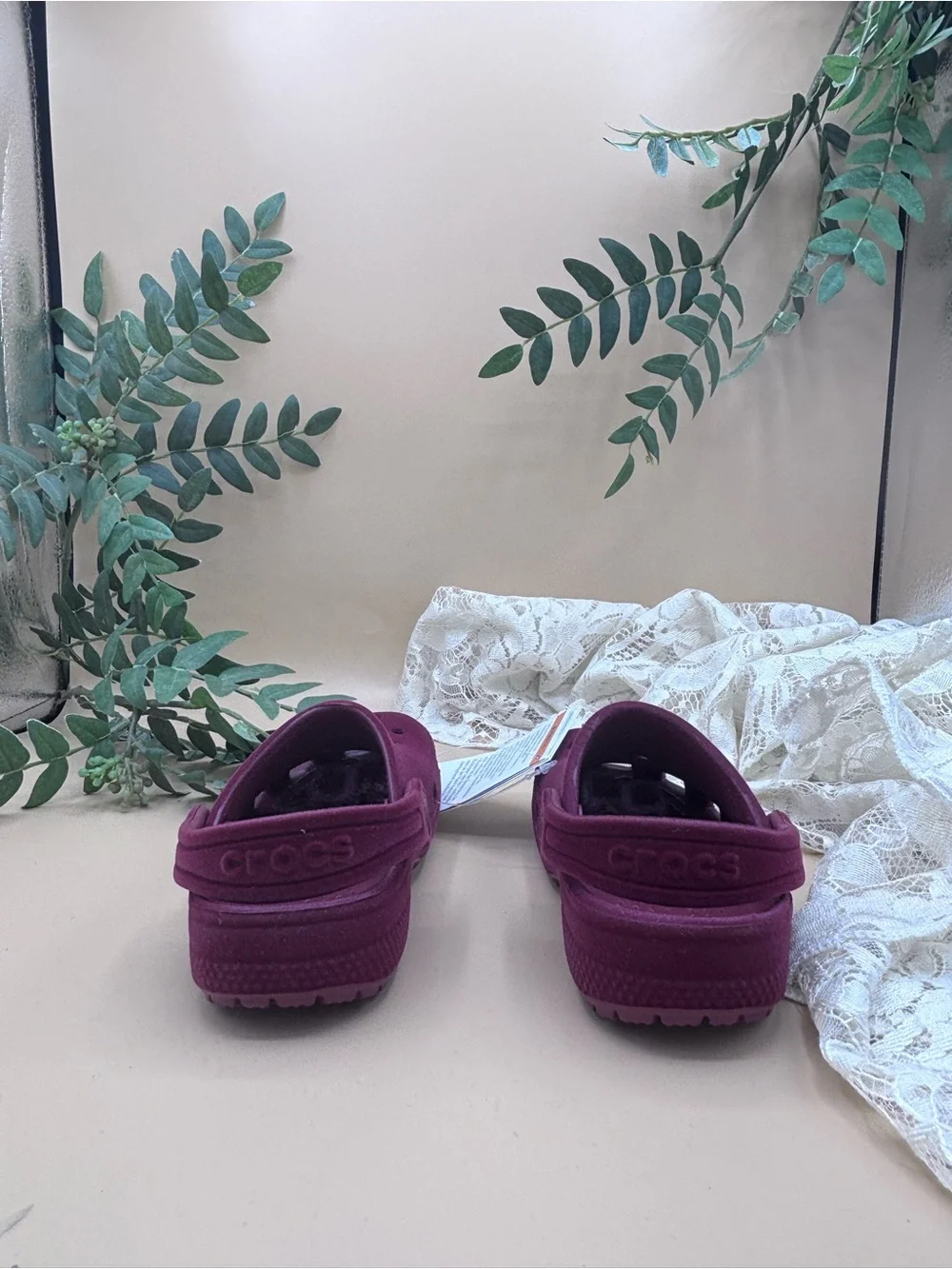 CROCS Kids Classic Clog in Burgundy/Velvet Red